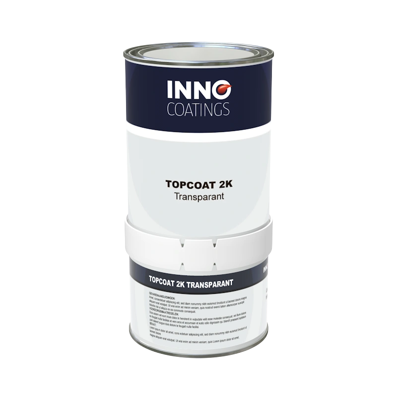Topcoat 2K Transparant Zijdemat