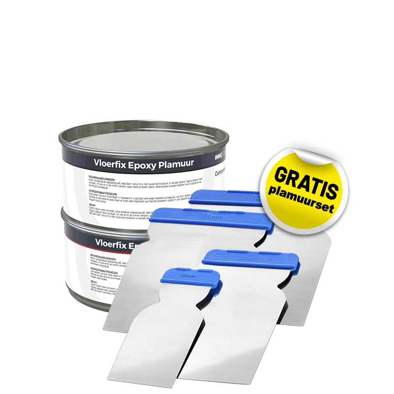 Vloerfix Epoxy Plamuur - plus plamuurset