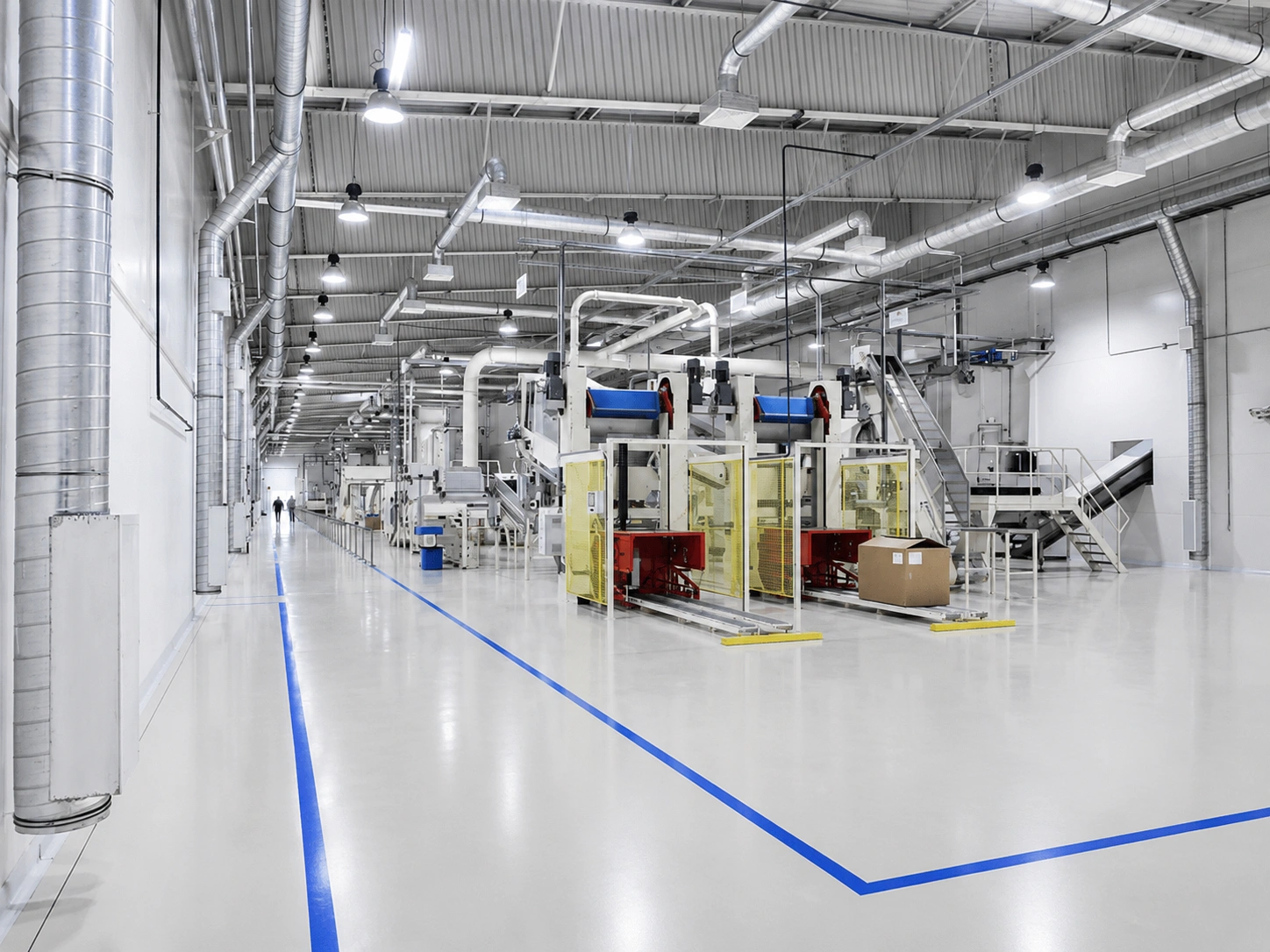 Belijningsverf in fabriek