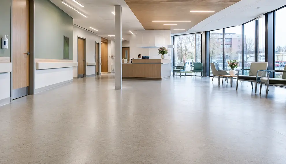 Wat moet je weten over de afwerking en droogtijd van een geverfde Marmoleum vloer?