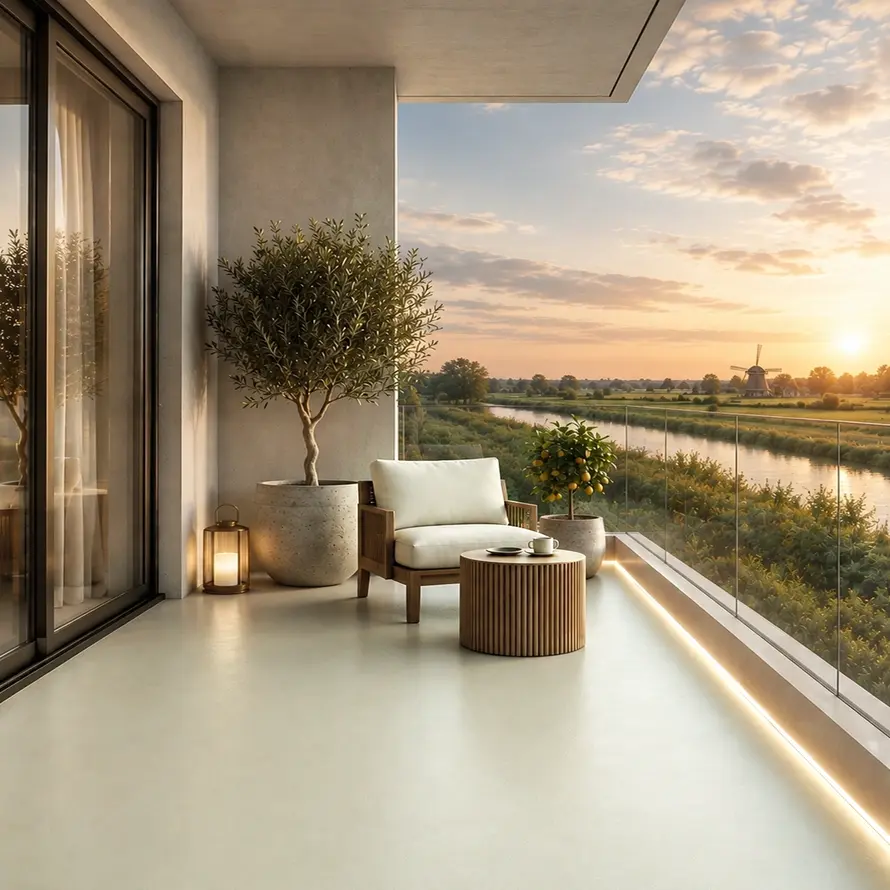 Balkon verven