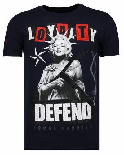 Local Fanatic T-shirt - Loyality Marilyn - Blauw