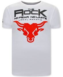 Local Fanatic T shirts - The Rock - White