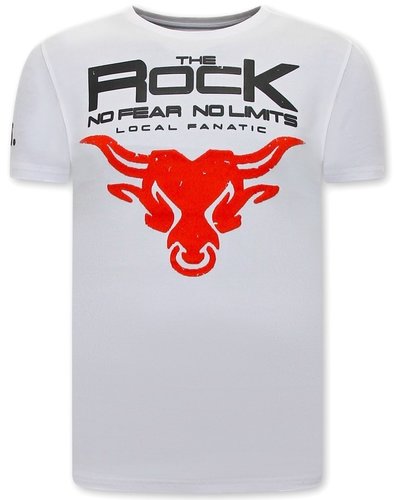 Local Fanatic T shirts - The Rock - White