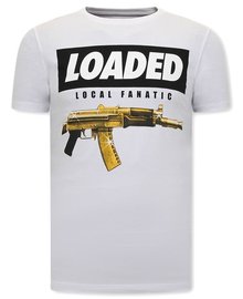 Local Fanatic T-shirt - Loaded Gun - Weiß