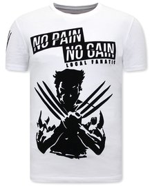 Local Fanatic Camiseta - Wolverine X Man - Blanco