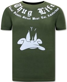 Local Fanatic T-shirt - Thug Life - Groen
