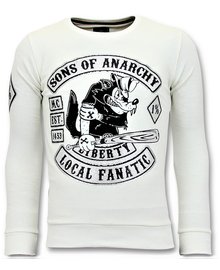 Local Fanatic Sudadera Hombre - Sons Of Anarchy - Blanco