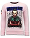 Local Fanatic Sweater Men - Joker Chaos - Rosa