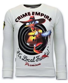 Local Fanatic Sudadera Hombre - Darkwin Empire - Blanco