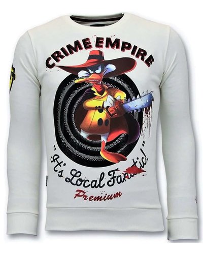 Local Fanatic Sweater Men - Darkwin Empire - Weiß