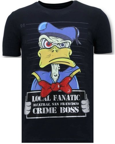 Local Fanatic T-shirt - Alcatraz Prisoner - Blau