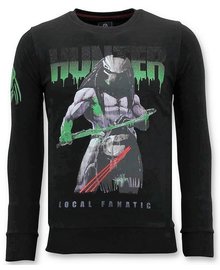 Local Fanatic Sudadera Hombre - Predator Hunter - Negro