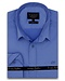 Gentili Bellini Camisa Clasica Hombre - Luxury Plain Satin - Azul