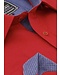 Gentili Bellini Heren Overhemd - Chambray Design - Rood