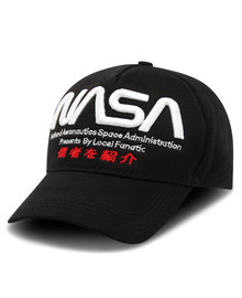 Local Fanatic Baseball Cap - NASA - Zwart