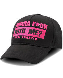 Local Fanatic Baseball Cap - F*ck with me - Black