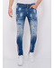 Local Fanatic Ripped Stonewashed Jeans Men’s - Slim Fit -1073- Blue