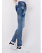 Local Fanatic Paint Splatter Ripped Jeans Mens - Slim Fit -1079- Blauw