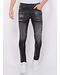 Local Fanatic Stonewashed Hombre Jeans - Slim Fit -1085- Negro