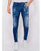 Local Fanatic Distressed Ripped Jeans Heren - Slim Fit -1082- Blauw