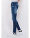 Local Fanatic Paint Splatter Ripped Jeans Heren - Slim Fit -1075- Blauw
