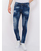 Local Fanatic Jeans With Paint Splatter Men’s - Slim Fit -1072- Blue