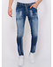 Local Fanatic Paint Splash Ripped Jeans Men’s - Slim Fit -1071- Blue