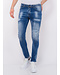 Local Fanatic Blue Ripped Jeans Heren - Slim Fit -1080- Blauw