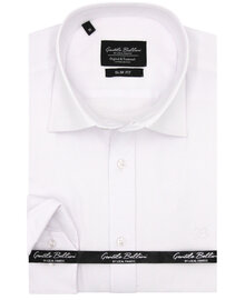 Gentile Bellini Men's Shirt - Plain Oxford Shirts - White