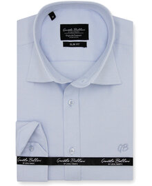 Gentile Bellini Men's Shirt - Plain Oxford Shirts - Light Blue