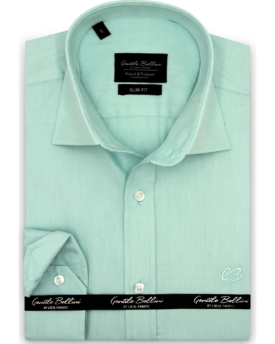 Gentile Bellini Camisa Hombre - Plain Oxford Shirts - Verde
