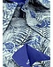 Gentile Bellini Camisa Hombre - Leaf Print  - Blanco/Azul