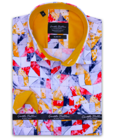 Gentile Bellini Men's Shirt - Shape Design - Yellow