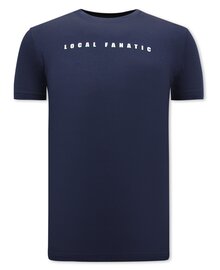 Local Fanatic T-shirt Men - Peace Cartoon - Blue