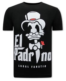 Local Fanatic T-shirt Men - El Padrino - Black