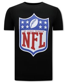 Local Fanatic T-shirt Men - NFL Football Teams - Black