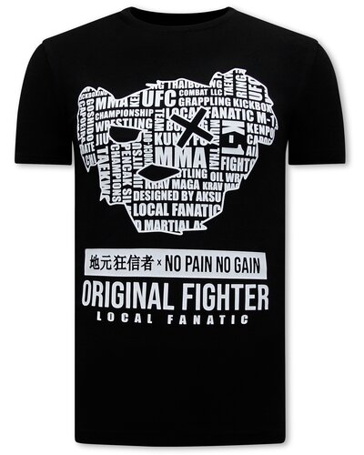 Local Fanatic Camiseta Hombre - MMA Orginal Fighter - Negro