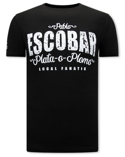 Local Fanatic T-shirt Heren - ESCOBAR - Zwart