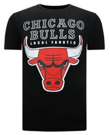 Local Fanatic T-shirt Men - Classic Bulls - Black