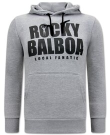 Local Fanatic Sweater Heren - Rocky Balboa - Grijs