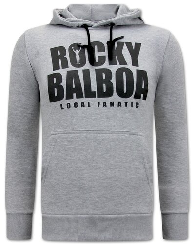 Local Fanatic Sweatshirt Men - Rocky Balboa – Grey