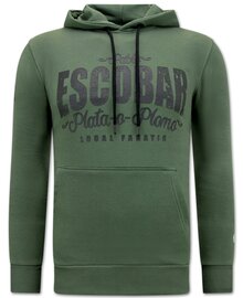 Local Fanatic Sweater Heren - Pablo Escobar - Groen