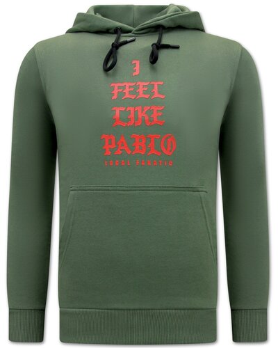 Local Fanatic Sweater Heren - I Feel Like Bablo - Groen