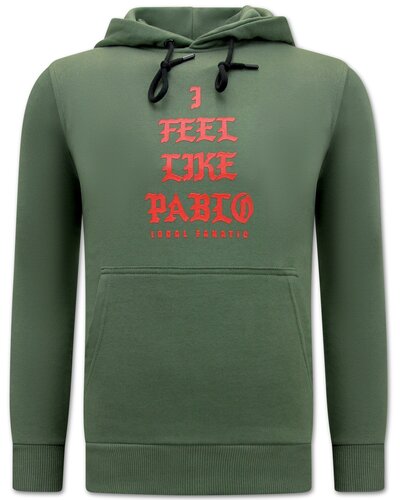 Local Fanatic Sweatshirt Men - I Feel Like Bablo – Green