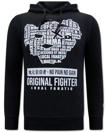 Local Fanatic Sudadera Hombre - MMA Fighter – Negro