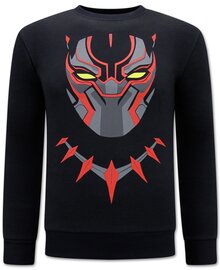 Local Fanatic Sweater Heren - Black Panther -  Zwart