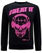 Local Fanatic Sweater Heren - Just Beat It Print - Zwart