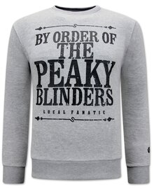 Local Fanatic Sweater Heren - Peaky Blinders - Grijs