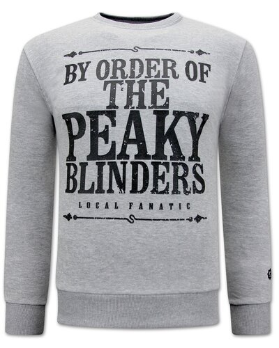 Local Fanatic Sweater Heren - Peaky Blinders - Grijs